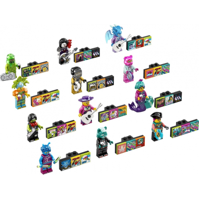 LEGO MINIFIGS Vidiyo Bandmates, Series 2 (Complete Series de 12 Complete Minifigure Sets) 2021